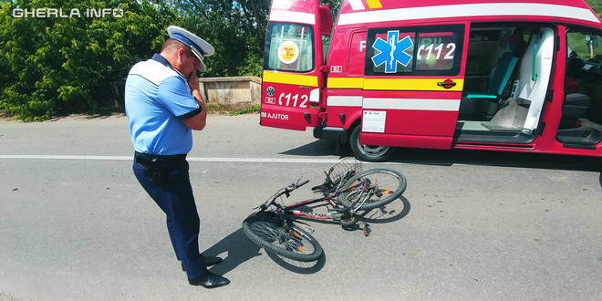 accident biciclist gherla pod nicula